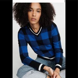 Rag and bone Betty Cooper Gabby sweater Buffalo plaid.